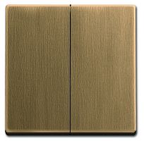 Лицевая панель ABB Династия для 2-кл. выключателя античная латунь картинка